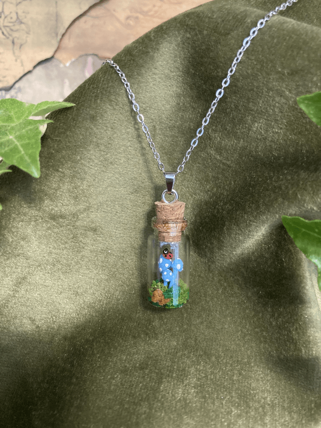 Pendentif champignon phosphorescent