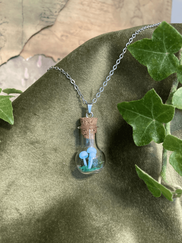 Pendentif champignon phosphorescent