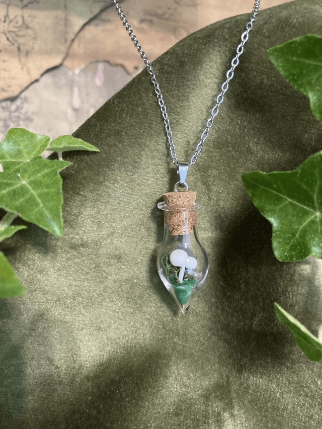 Pendentif champignon phosphorescent