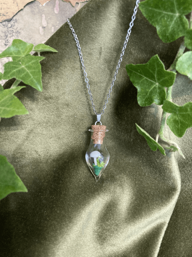 Pendentif champignon phosphorescent