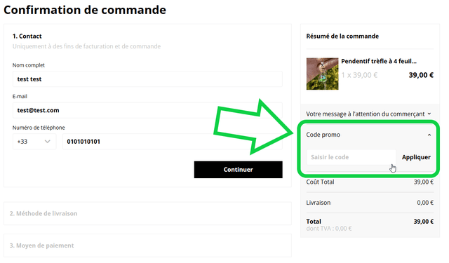Carte cadeau imprimée ~ montant au choix