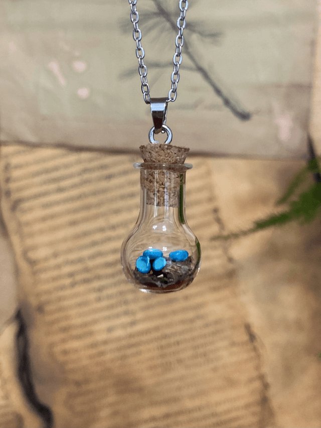 Pendentif pezize turquoise