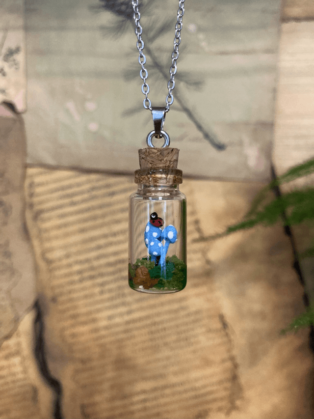 Pendentif champignon phosphorescent