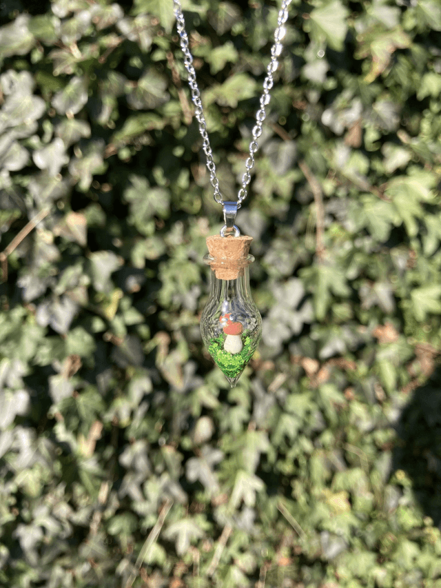 Pendentif cèpe coccinelle
