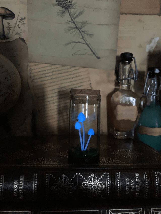 Phosphorescents vert bleu