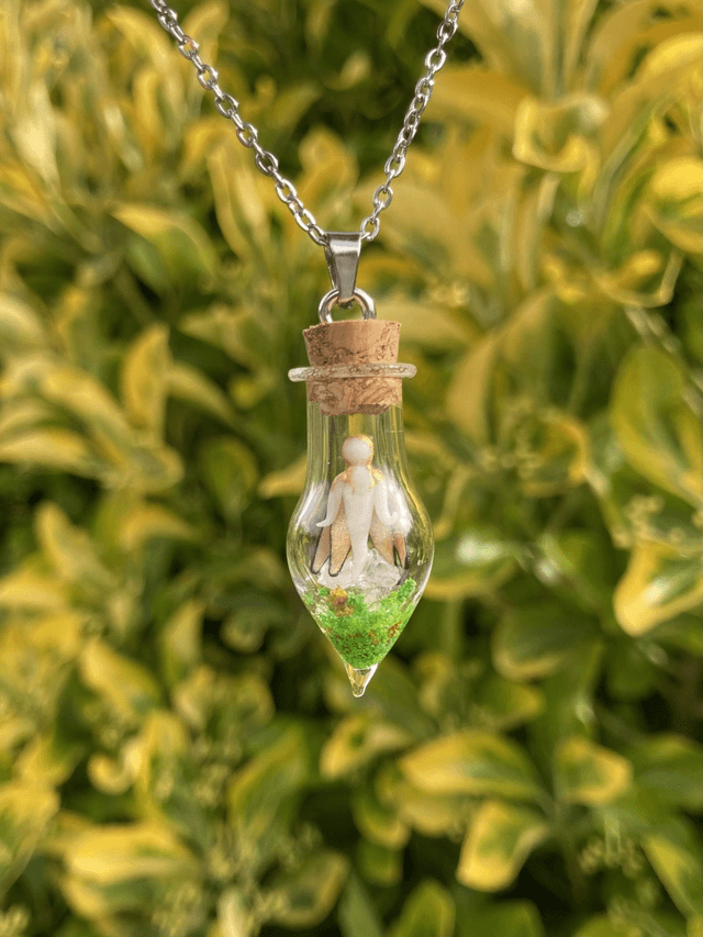 Pendentif fée dorée